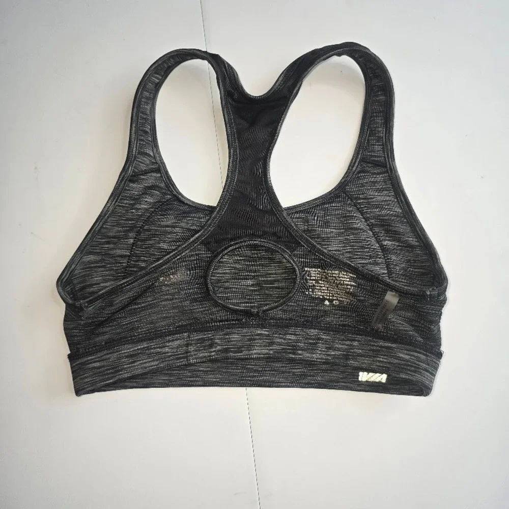 Avia Sports Bra Women S‎ Gray Space Dye Racerback Workout Gym Activewear Sporty